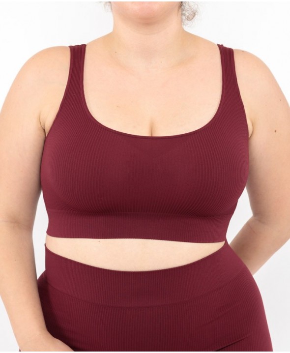 Bralette costina - Bordeaux