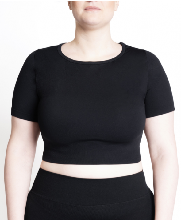 Crop top sportivo donna -...