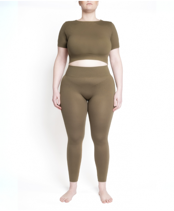 Set activewear crop top e...