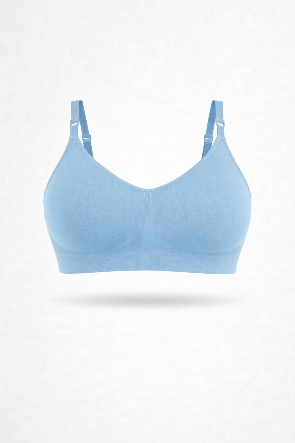 Bralette con Spallini Regolabili Blu Desaturato Curvy per Taglie Forti | Leela Lab