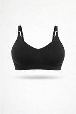 Bralette con Spallini Regolabili Nero Curvy per Taglie Forti | Leela Lab