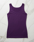 Canotta Basica Viola Curvy per Taglie Forti | Leela Lab