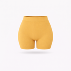 Shorts Vita Alta Ocra Curvy per Taglie Forti | Leela Lab