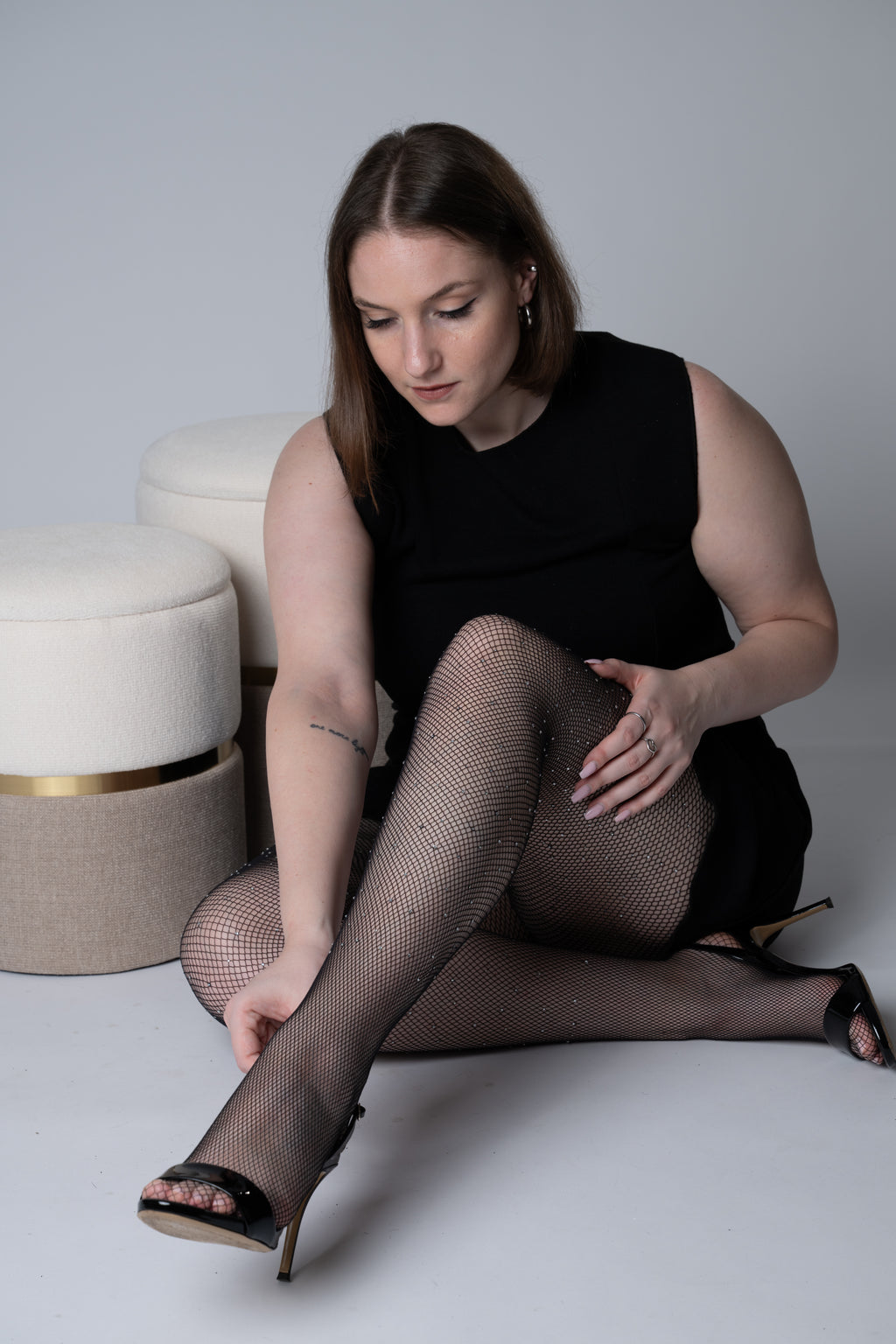 Collant a Rete con Strass