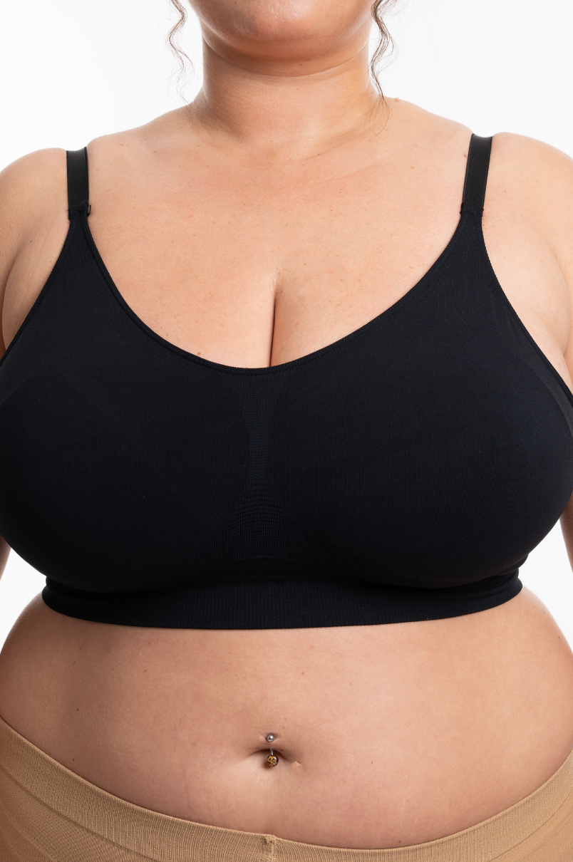 Reggiseno Comfort ad Alto Sostegno - Nero