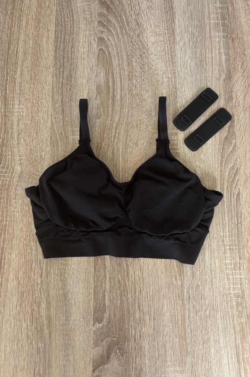 Reggiseno Comfort ad Alto Sostegno - Nero