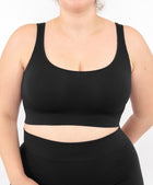 Bralette Costina Nero Curvy per Taglie Forti Plus Size | Leela Lab