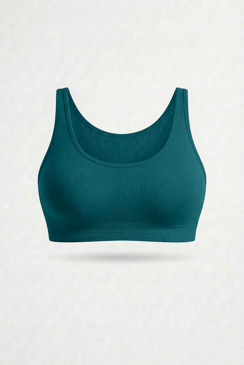Bralette Verde Petrolio Curvy per Taglie Forti | Leela Lab