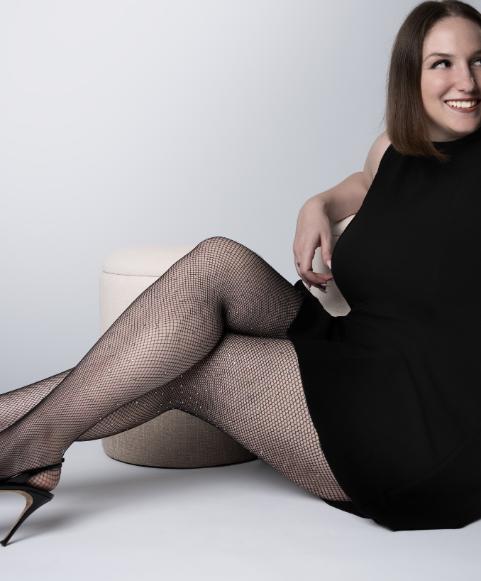 Collant a Rete con Strass