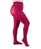 Collant Supermatte Recycled 90 Den Ciliegia Curvy per Taglie Forti | Leela Lab