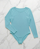 Body manica lunga - Verde acqua