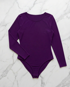 Body manica lunga - Viola