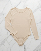 Body manica lunga - Cipria