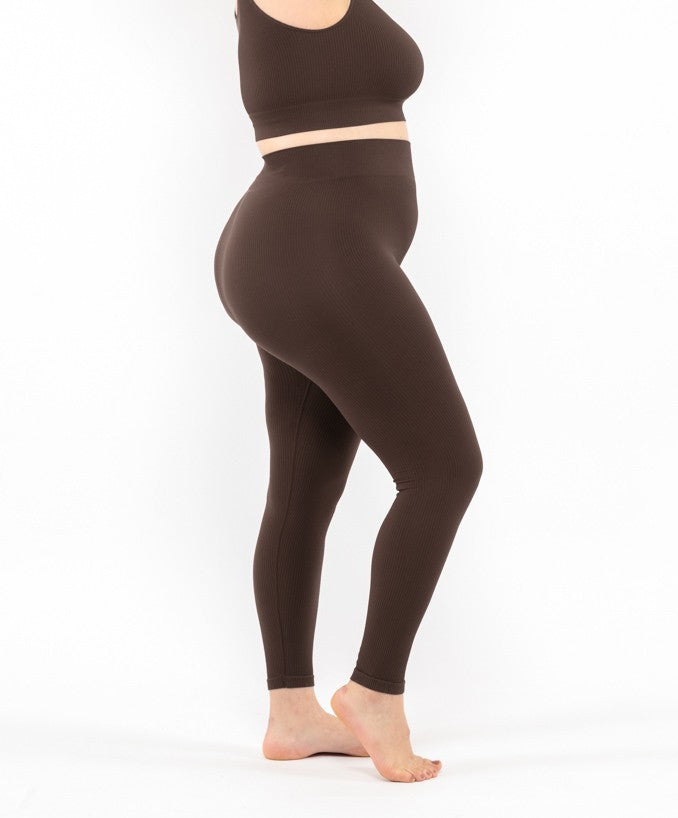 Futuro Fashion® - Leggings Lunghi a Vita Alta - Taglie Plus - 58