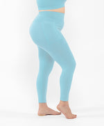 Leggings Sport con Tasca Verde Acqua Curvy per Taglie Forti Plus Size | Leela Lab