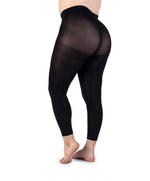 Dettaglio Leggings Supermatte 120 DEN Nero Curvy per Taglie Forti | Leela Lab