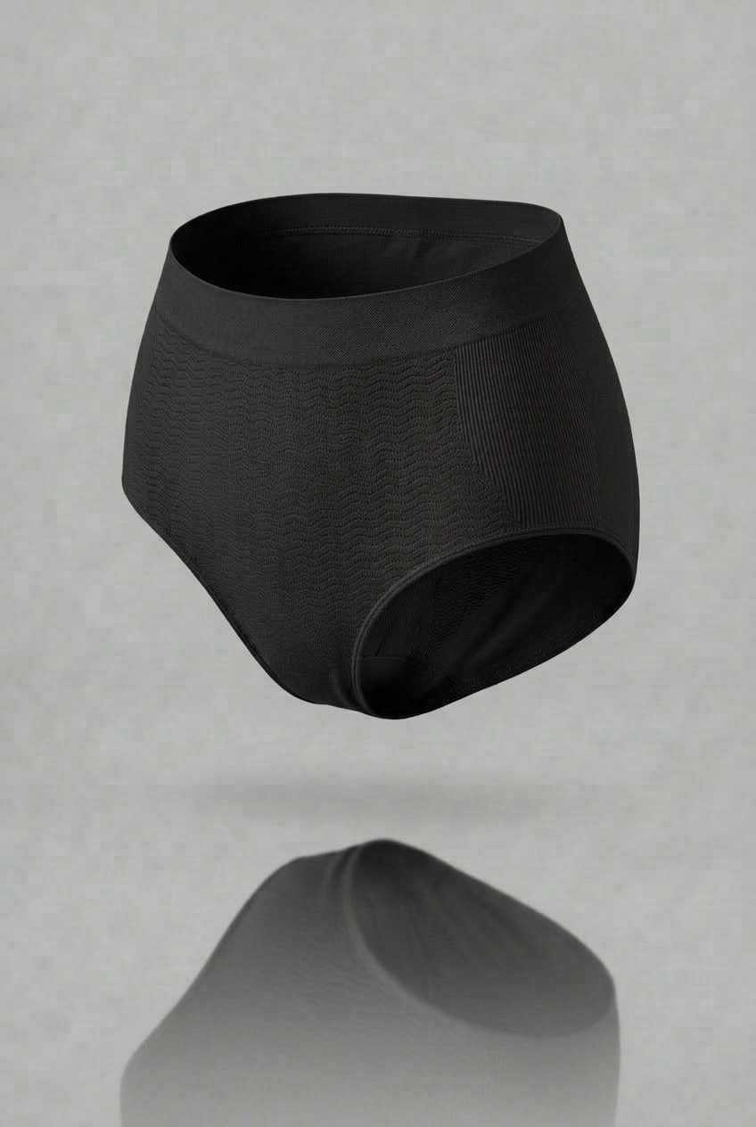 Slip vita alta contenitivo nero curvy seamless taglie forti