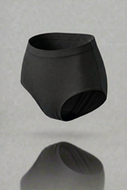 Slip vita alta nero seamless curvy taglie forti 